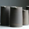 Keramik Krug schwarz vintage