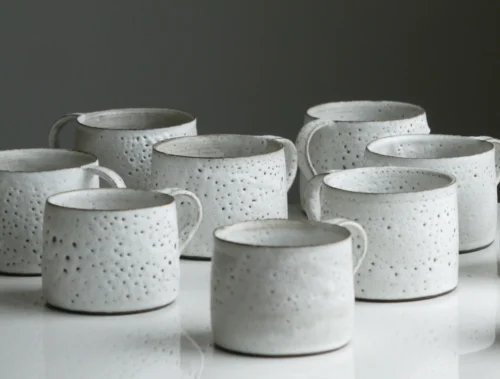 Keramik Tasse weiß