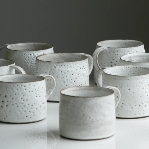 Keramik Tasse weiß